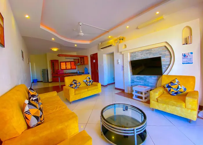 Raha Beachfront Apartment Mombasa Shanzu With Beautiful Sea View